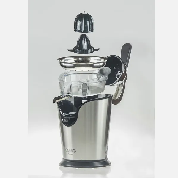 Exprimidor Citricos 500w Acero Palanca 2 Tamaños  Atideslizante Antigoteo Silencioso