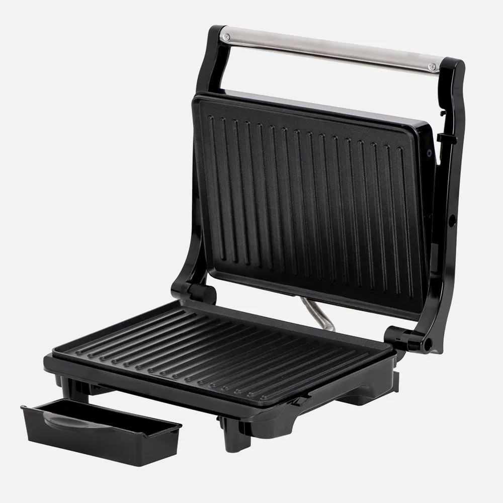 Grill Teflon Antiadherente 2100w Bandeja Goteo  Mango Tacto Frio Almacenam. Vertical