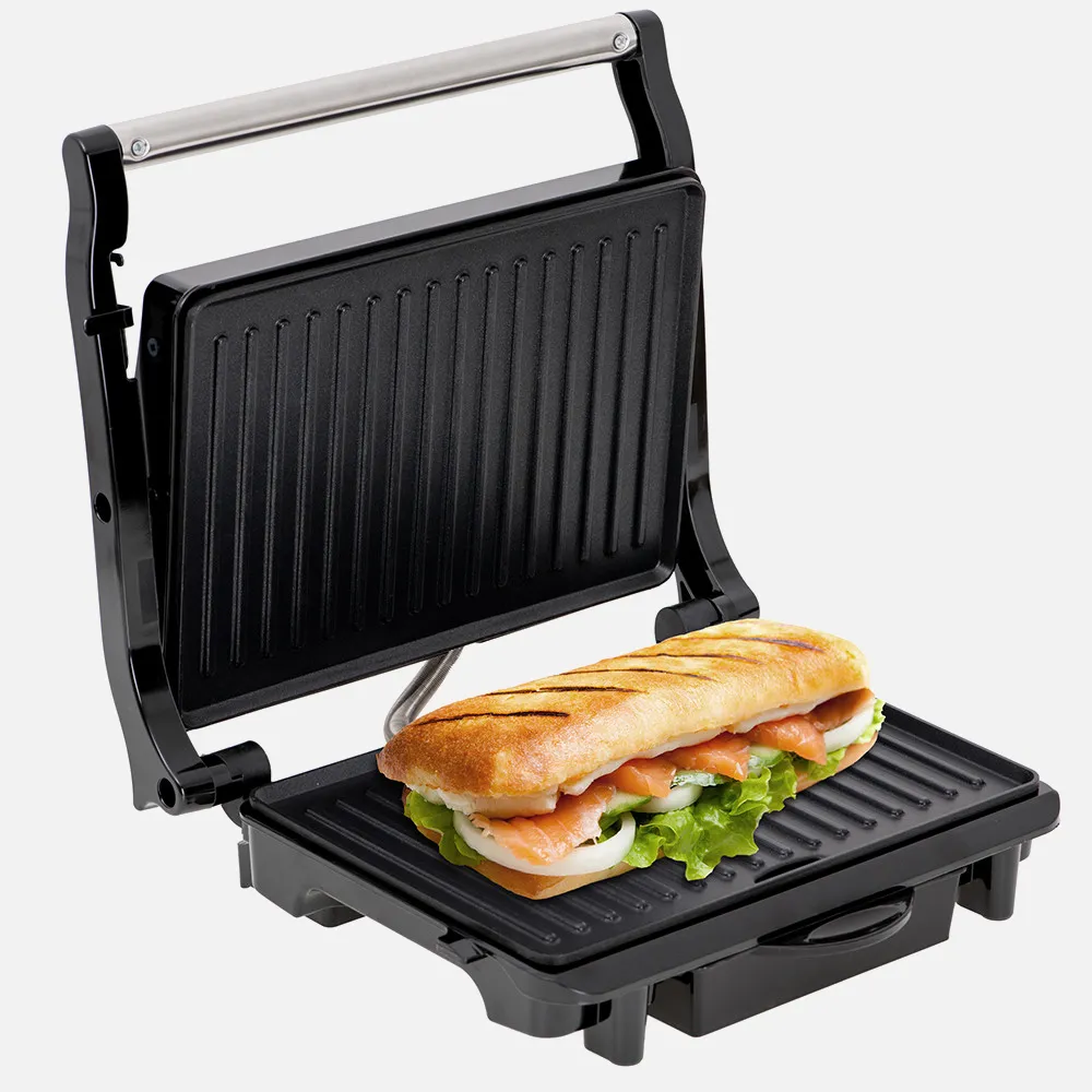 Grill Teflon Antiadherente 2100w Bandeja Goteo  Mango Tacto Frio Almacenam. Vertical