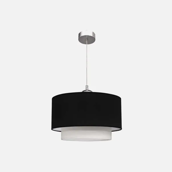 Colgante Serie Andaman Negro/blanco 1xe27 (regx35)