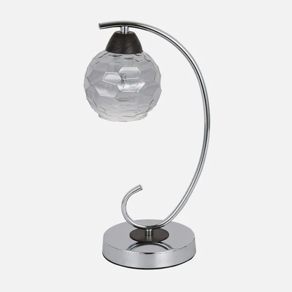Table lamp Etna 1xe14 Chrome/wenge 35x14x19 Cm