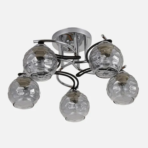 Lamp Etna 5xe14 Chrome/wenge 23x46x46 Cm