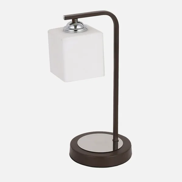Sobremesa Elbrus 1xe27 Wengue/Cromo 35x18x14 Cm
