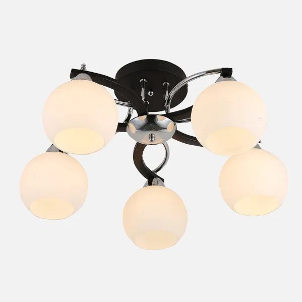 Ceiling light Pissis 5xe27 Chrome/black 25x53x53 Cm