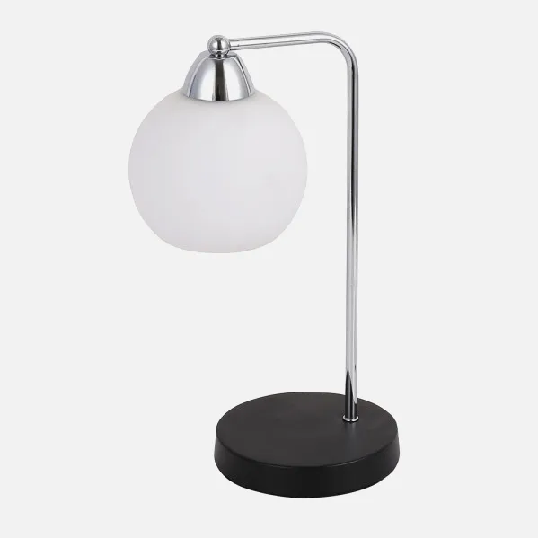 Table lamp Pissis 1xe27 Chrome/black 35x17x14 Cm