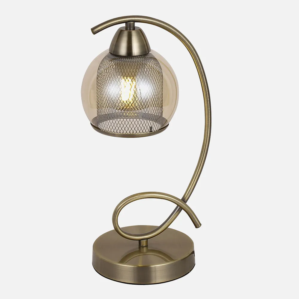 Sobremesa Stanley 1xe27 Cuero 36x19x14 Cm