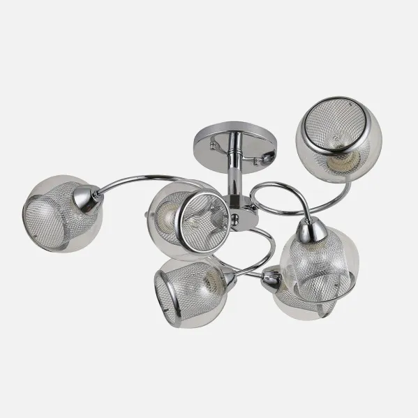 Lamp Stanley 6xe27 Chrome 26x68x68 Cm