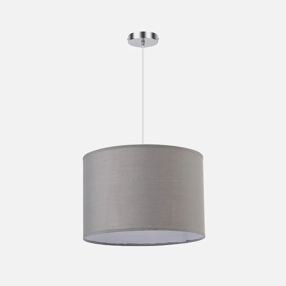 157693028 - Colgante Chanza 1xe27 Cromo/Gris Regx30x30 Cm