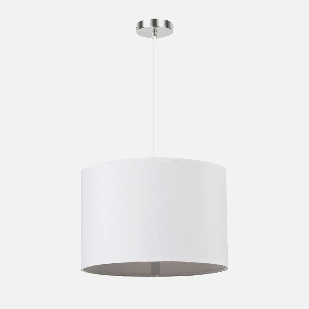 157693001 - Colgante Chanza 1xe27 Cromo/blanco Regx30x30 Cm