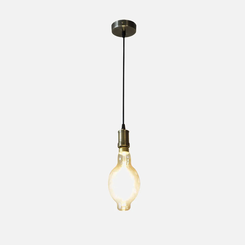 Colgante Dante 1xe27 Cuero/ambar  Bombilla  Incluida 8w 3000k 640lm Regx12x12 Cm
