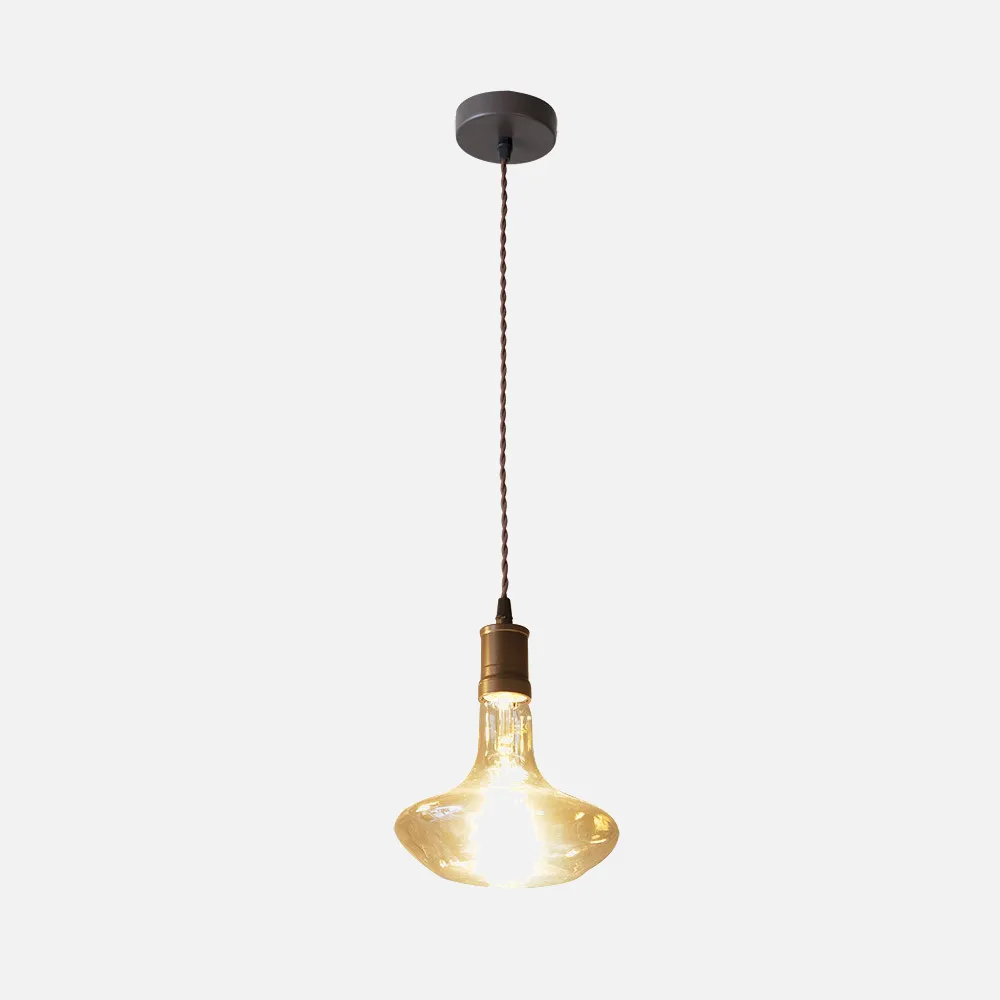 Colgante Dacio 1xe27 Marron/ambar  Bombilla   Incluida