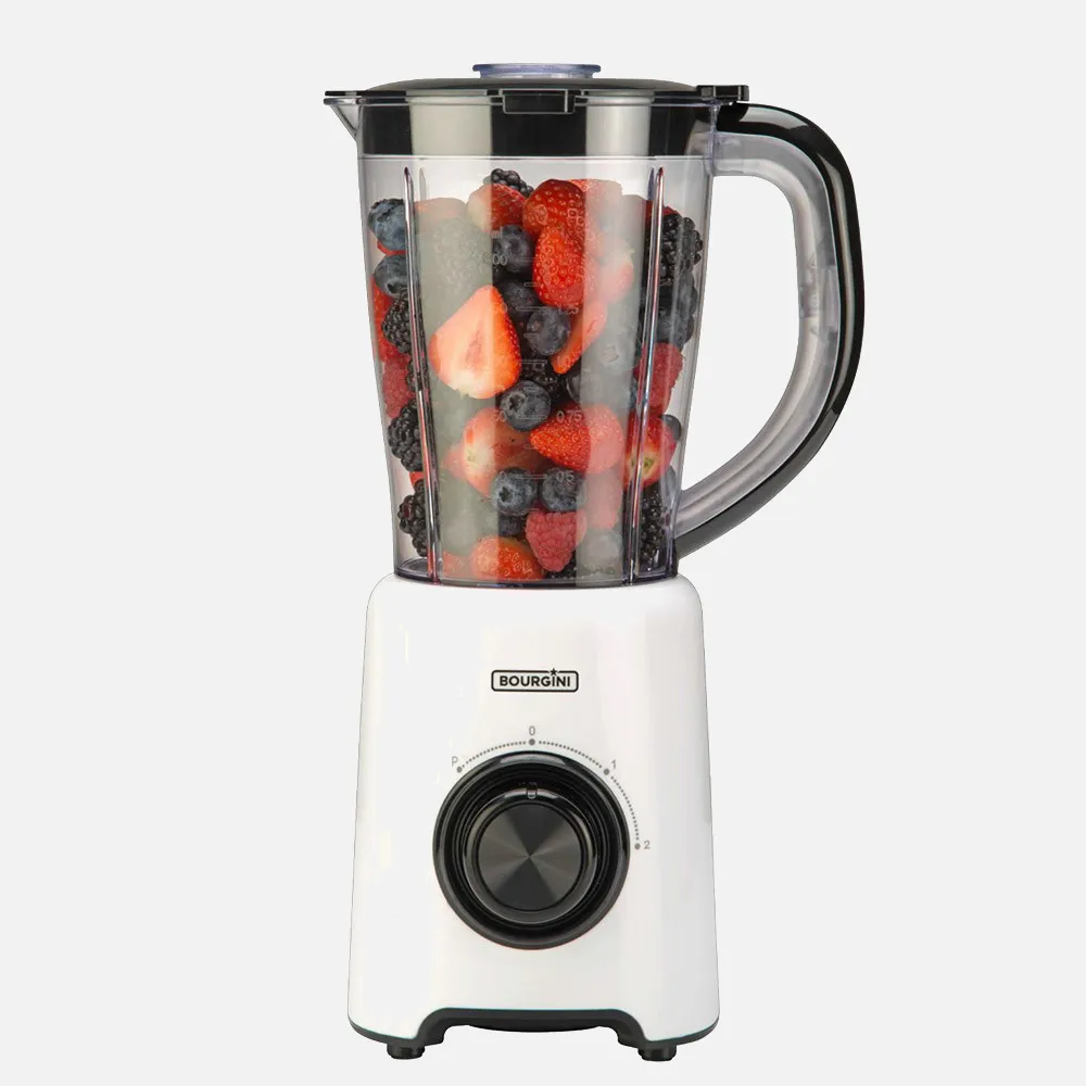 Batidora Vaso 800w 1,5l 2 Velocidades Facil De Limpiar C/Interruptor  De Seguridad 