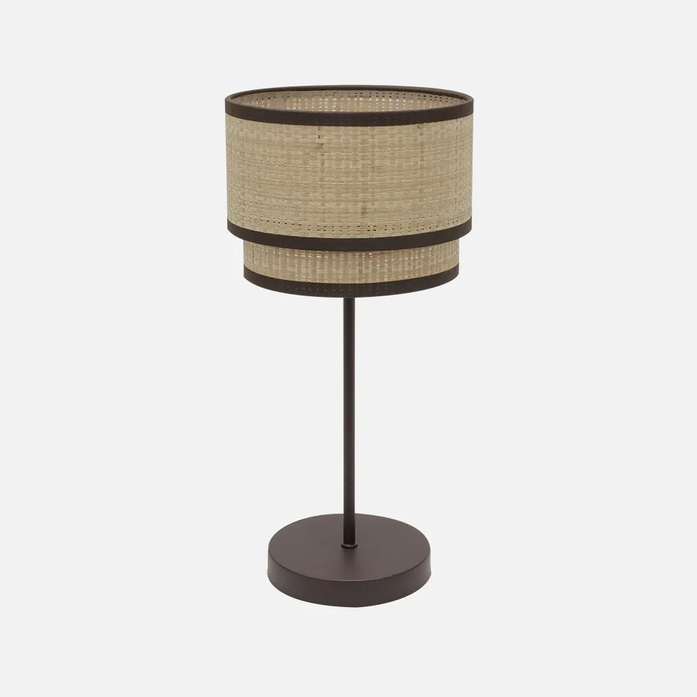 172871102 - Table lamp Height Roque 1xe27 Natural/brown 60x30x30 Cm
