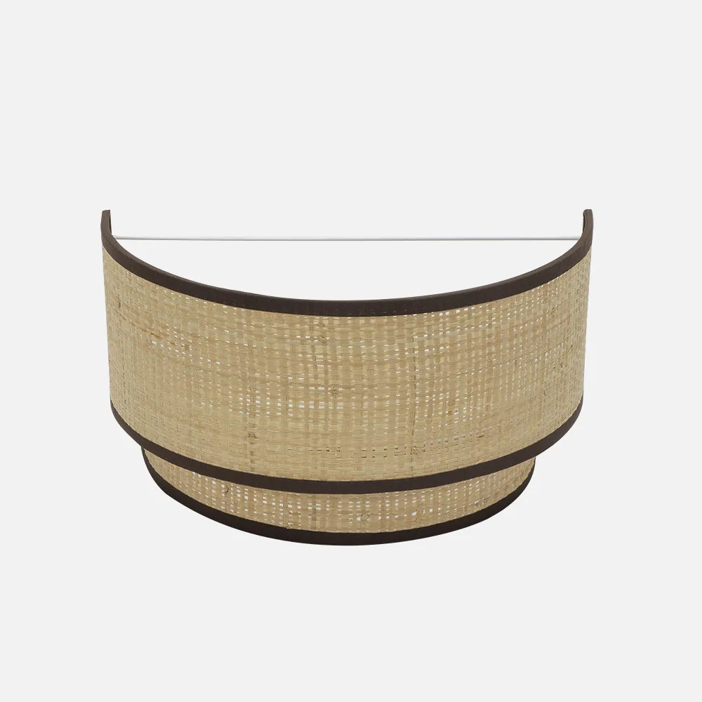 172861002 - Aplique Roque 1xe27 Natural/marron 17x30x15 Cm