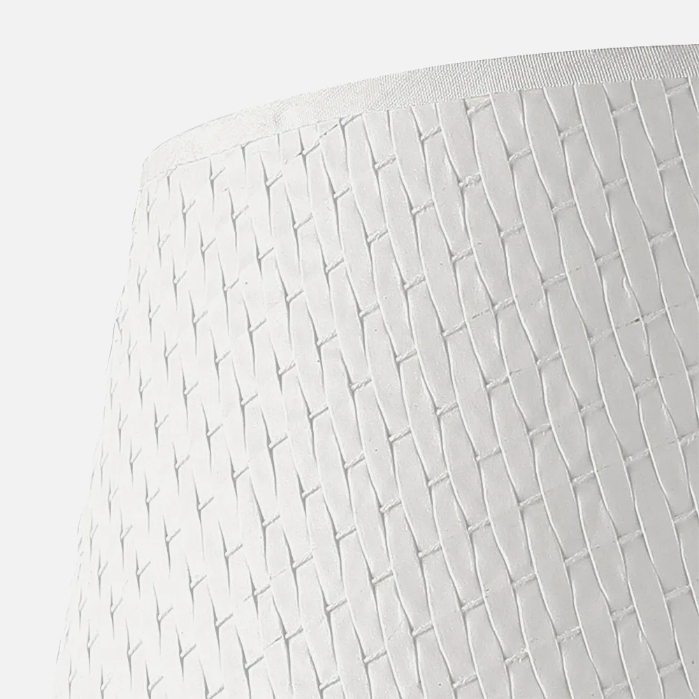 Lampara Crasas 3xe14 Blanco/oro Regx49x49 Cm