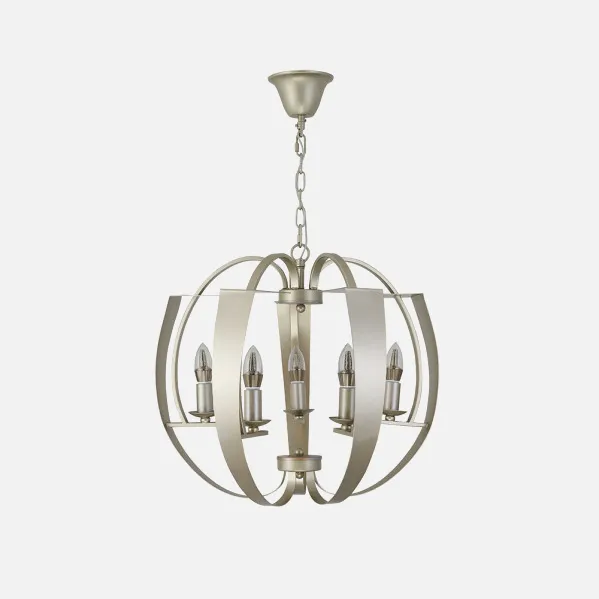 Colgante Capuchina 5xe14 Champagne Regx53x53 Cm