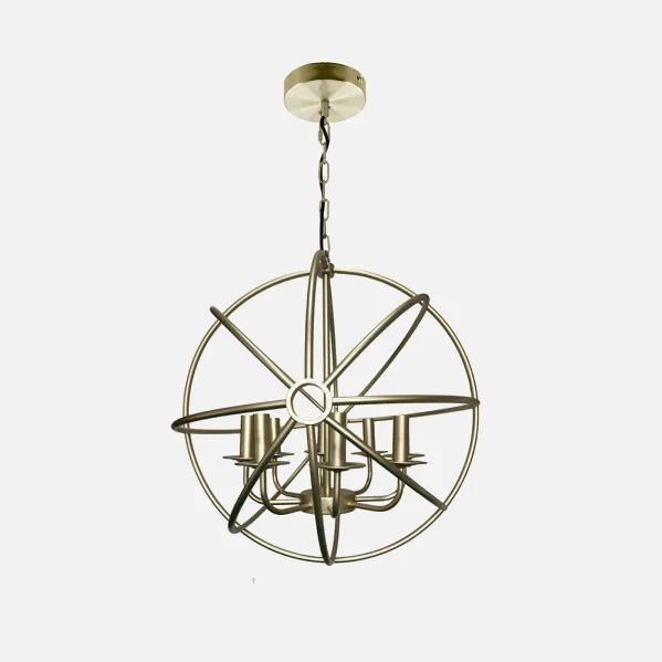 Pendant light Metal Arneses Gold 8xe14 Regx52x49 Cm