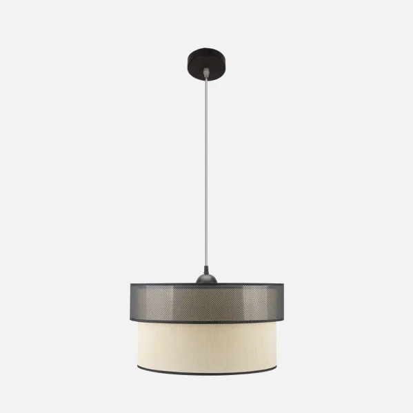 Pingente Felix Preto/ouro 1xe27 Regx40x40 Cm