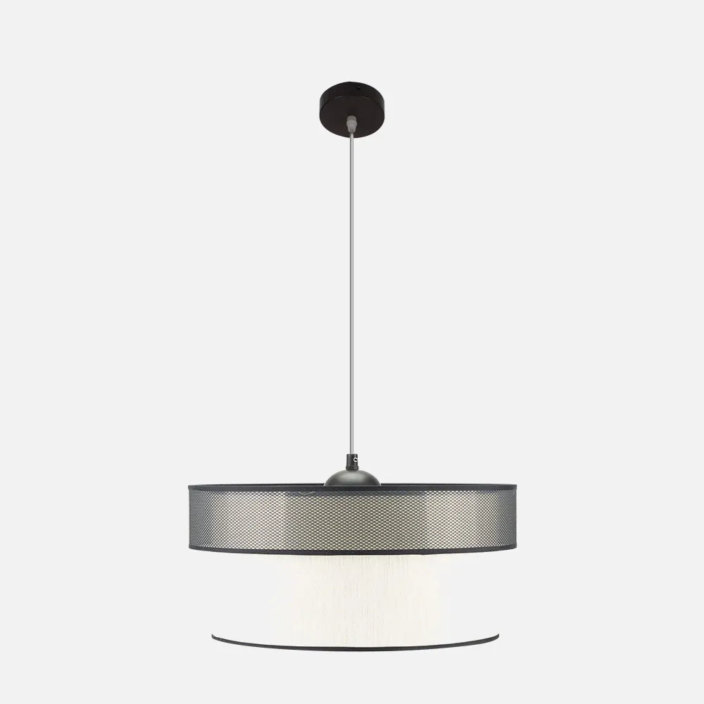 172995001 - Colgante Felix Negro/blanco 1xe27 Regx50x50 Cm