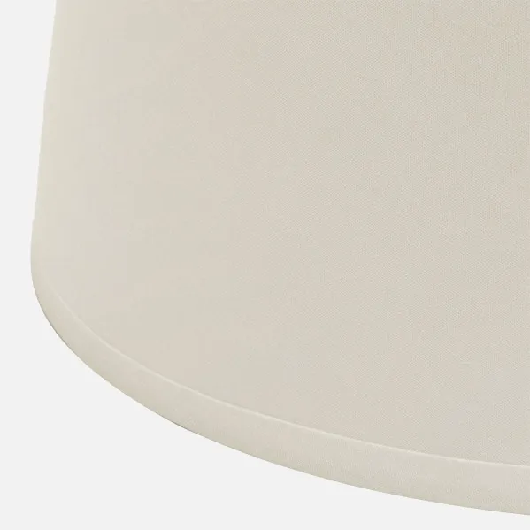 Lampshade E27 Bege 15dx12dx14h Cónico Aberto