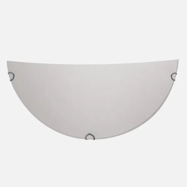 Lâmpada de Parede Meia Lua Avis 1xe27 Branco 25x12,5x7 Cm
