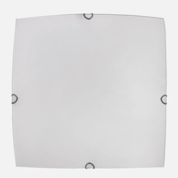 Plafon Cuadrado Ayla 3xe27 Blanco 40x40x7 Cm