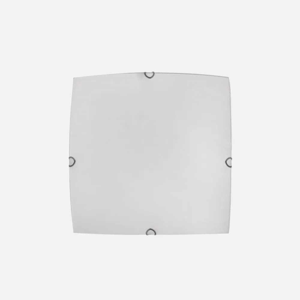 Plafon Cuadrado Ayla 1xe27 Blanco 25x25x6 Cm