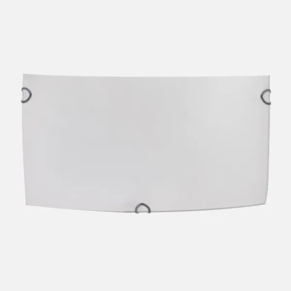 Lâmpada de parede rectangular Ayla 1xe27 Branco 25x12,5x7 Cm