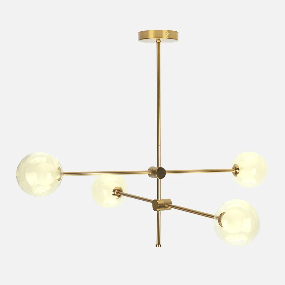 Lampara Jerusalen 4xg9 Bronce 63x82x82 Cm