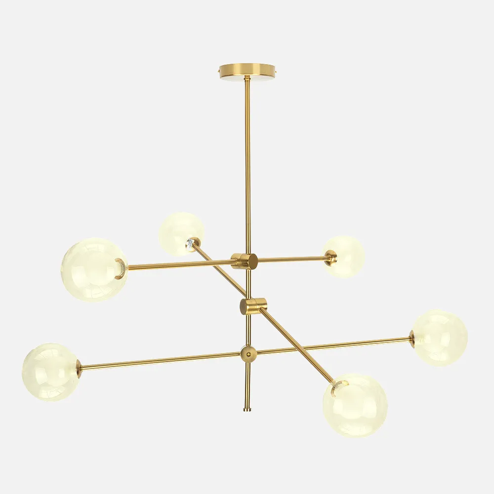 Lampara Jerusalen 6xg9 Bronce 72x90x90 Cm