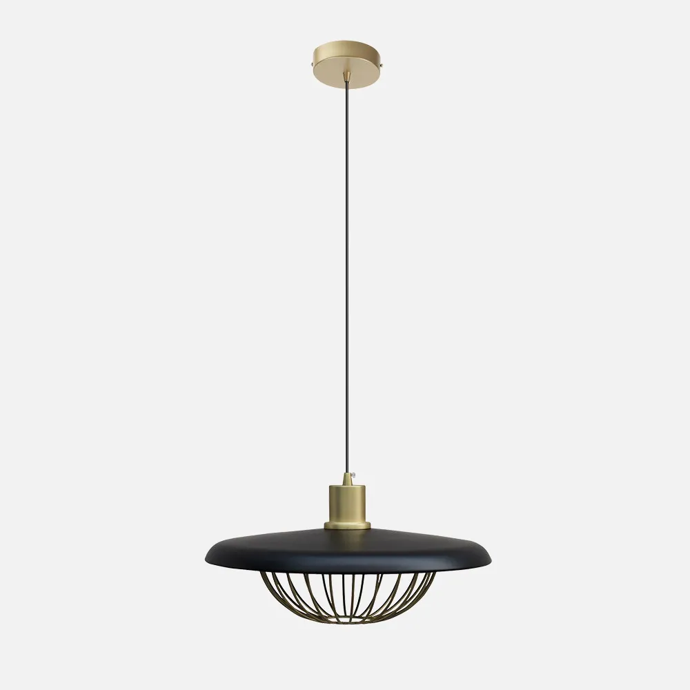 141891009 - Colgante Rejilla Negro 1xe27  Regx35x35 Cm