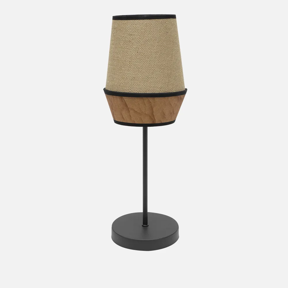 Sobremesa Campana 1xe14 Saco/marron 45x15x15 Cm