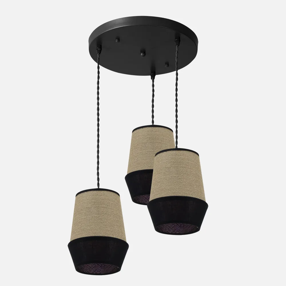173983009 - Ceiling light Bell 3xe27 Take/black Regx36x36 Cm