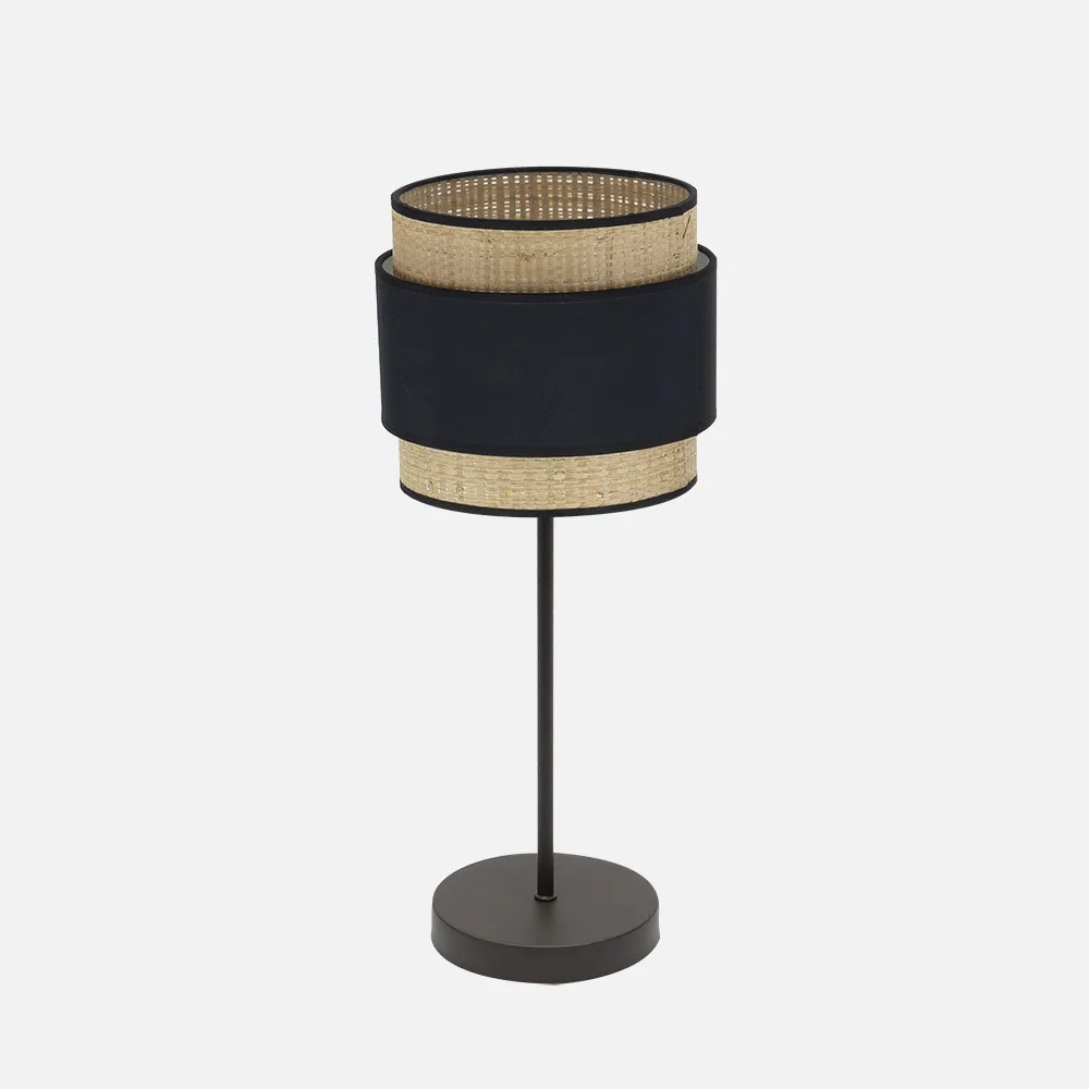 174271009 - Table lamp Kandy 1xe14 Natural/black 45x18x18 Cm
