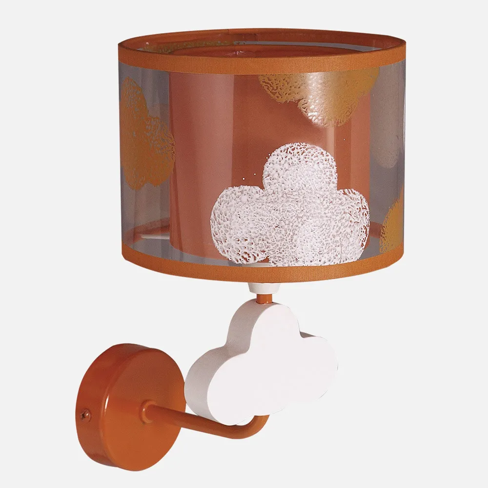Aplique Nube Naranja 1xe14 (28x17)