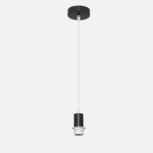 Arm.pendant light P/lampshade Cara 1xe27 Black Regx10x10 Cm
