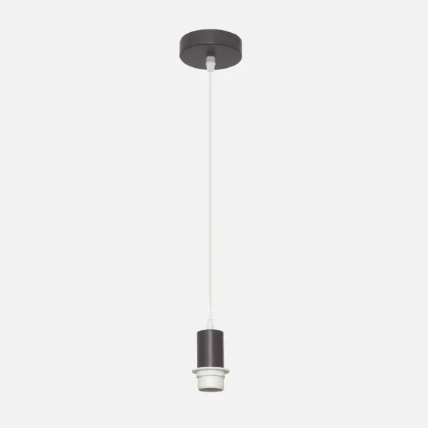 Arm.pendant light P/lampshade Cara 1xe27 Brown Regx10x10 Cm