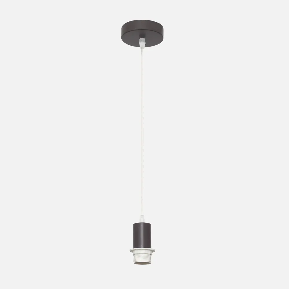 20139PA02 - Arm.pendant light P/lampshade Cara 1xe27 Brown Regx10x10 Cm