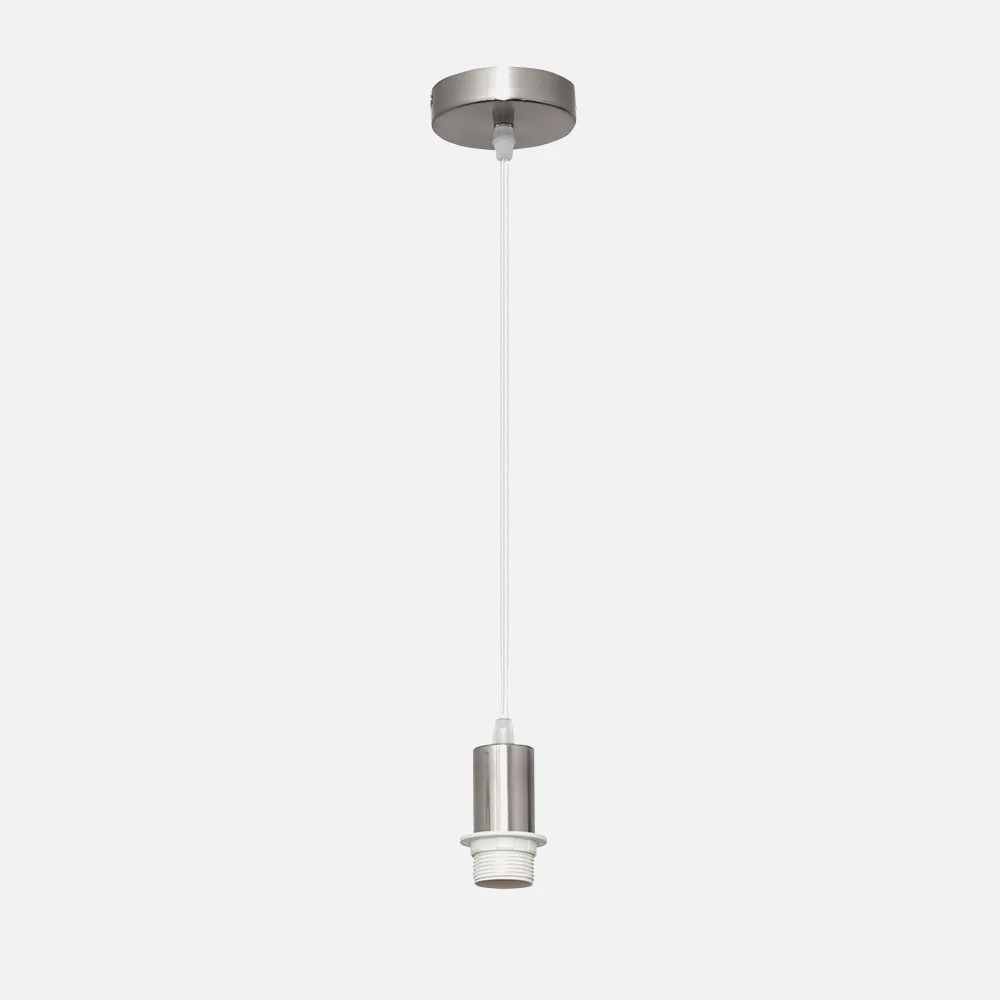 20139PA20 - Arm.pendant light P/lampshade Cara 1xe27 Chrome Regx10x10 Cm