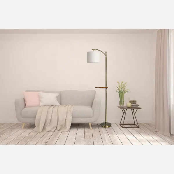 1xe27 Pele de Seda 1xe27 Mesa de Couro Bege 181x27x44 Cm