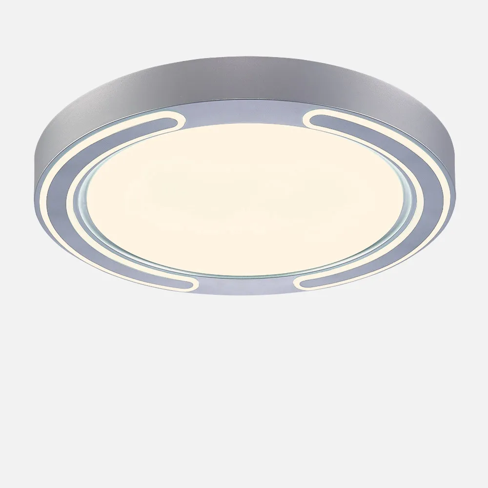 Plafon 72w Asher Plata 3000-4000-6500k 5616lm  6x50x50cm Remoto+reg.int+memoria