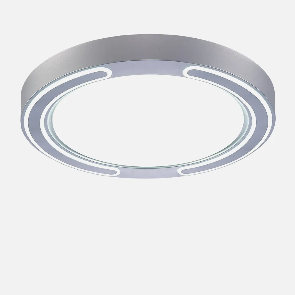 Plafon 72w Asher Plata 3000-4000-6500k 5616lm  6x50x50cm Remoto+reg.int+memoria