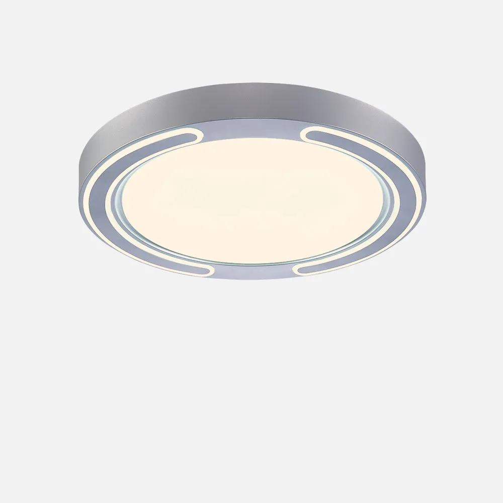 Plafon 48w Asher Plata 3000-4000-6500k 3744lm  6x40x40cm Remoto+reg.int+memoria