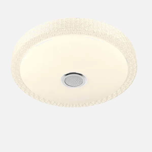Plafon 72w Zaid 3000-4000-6500k Rgb Blan/transp Buetooth 10x50x50 Cm Remoto,reg.int.memoria.altavoz 5760lm