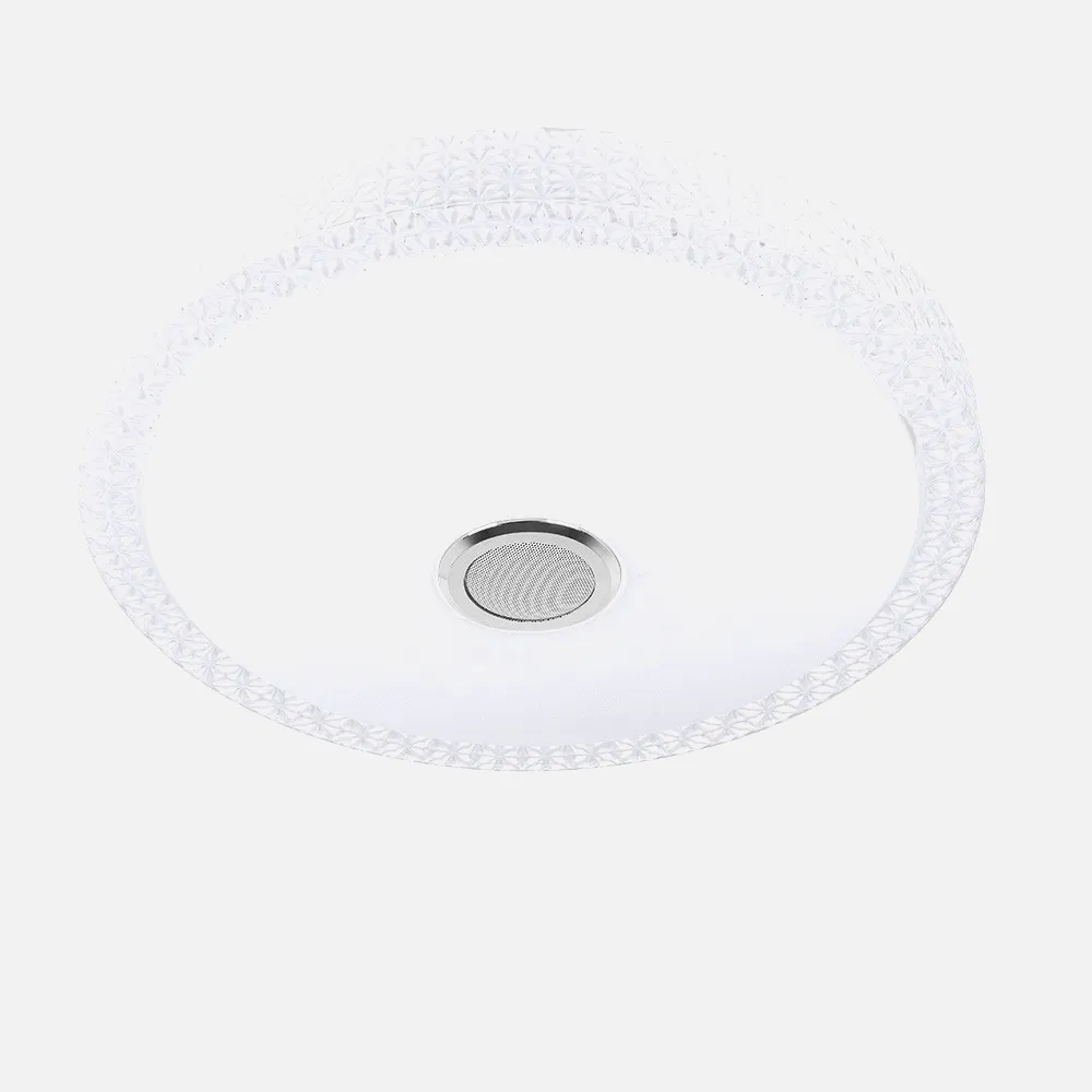 Plafon 72w Zaid 3000-4000-6500k Rgb Blan/transp Buetooth 10x50x50 Cm Remoto,reg.int.memoria.altavoz 5760lm