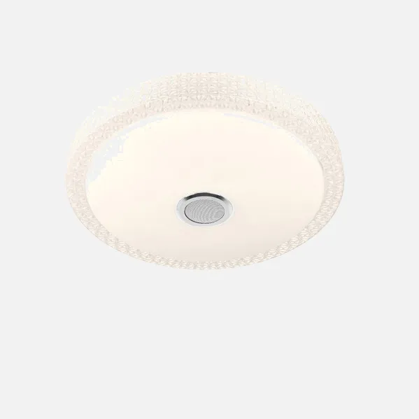 Plafon 48w Zaid 3000-4000-6500k Rgb Blan/transp Bluetooth 7x38x38 Cm Remoto,reg.int.memoria.altavoz 3744lm