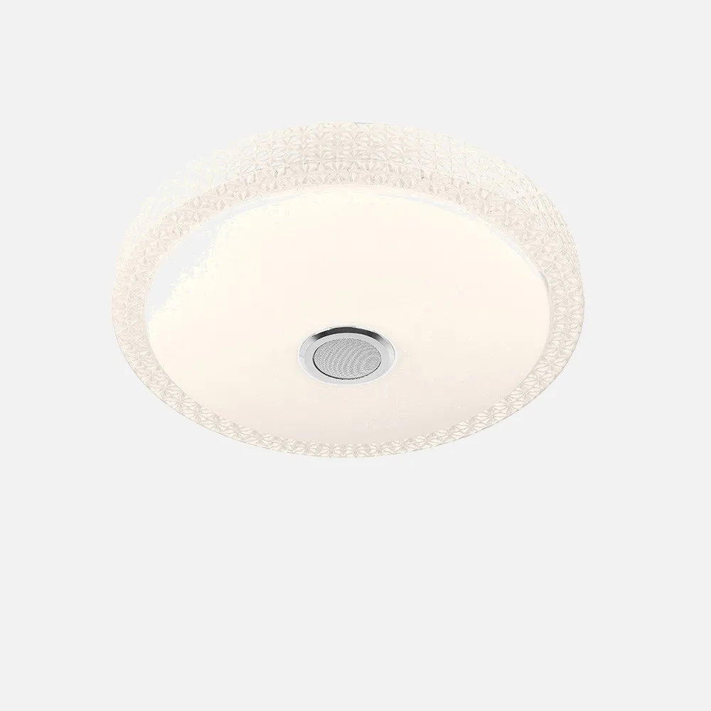 Plafon 48w Zaid 3000-4000-6500k Rgb Blan/transp Bluetooth 7x38d Remoto,reg.int.memoria.altavoz 3744lm