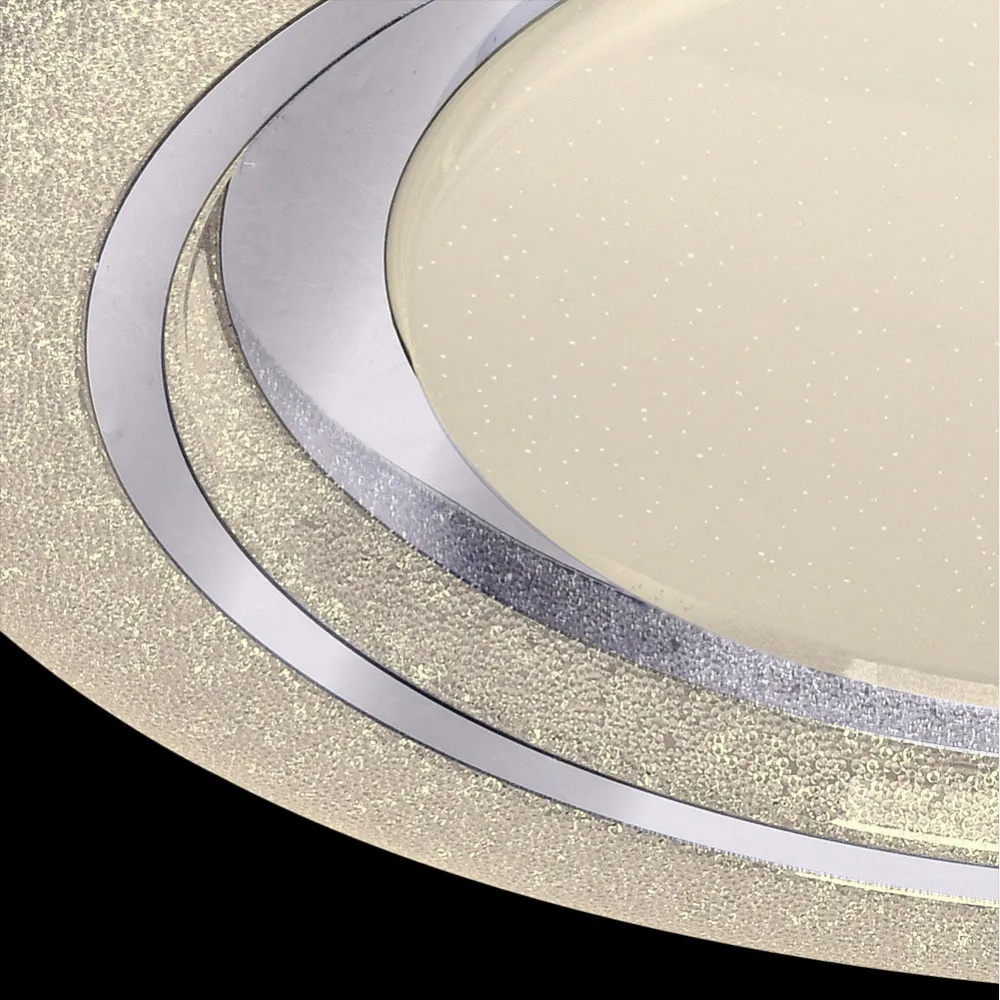 Plafon 48w Rune 3000-4000-6500k 3744lm Blanc/cromo 7x38x38 Cm Remoto,reg.int.memoria.estre.