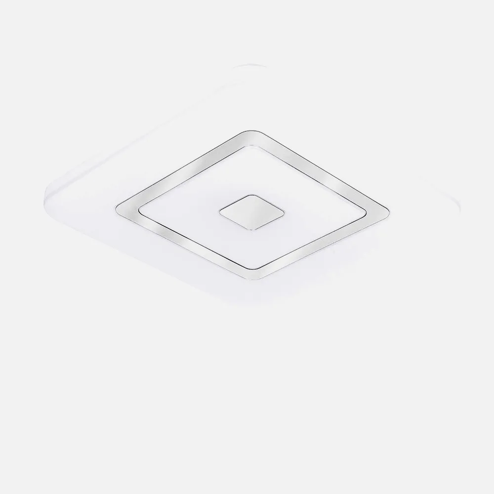 Plafon 96w Ezra Blanco/cromo 3000-4000-6500k 7488lm 5x54x54cm Remoto+reg.int+memoria