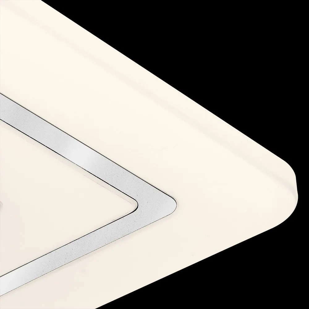 Plafon 96w Ezra Blanco/cromo 3000-4000-6500k 7488lm 5x54x54cm Remoto+reg.int+memoria